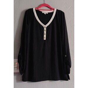 Carolin Taylor Tops ,Roll Tab Sleeve, Women XL,20 Inch Of Armp To Armp & 27 Long